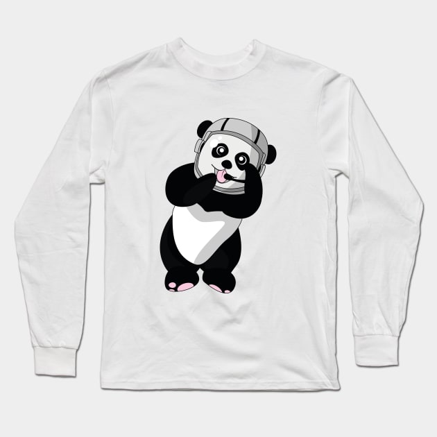 Panda Long Sleeve T-Shirt by Yanchik